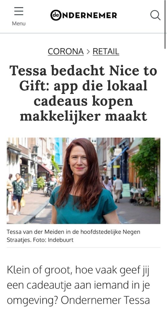 De Ondernemer artikel